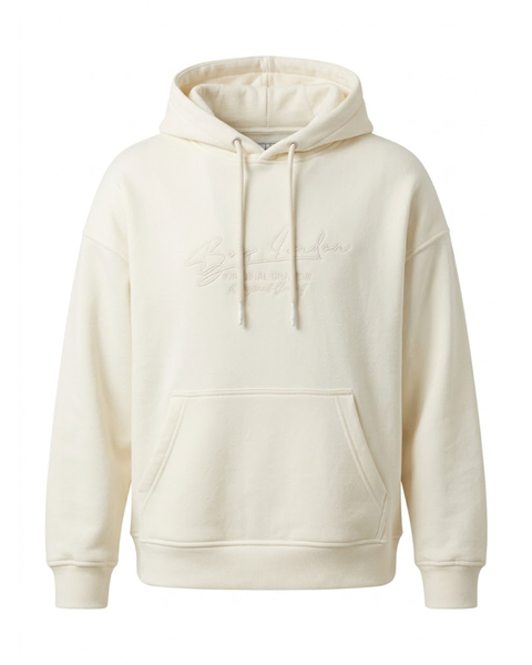 Sudadera hoodie Oversize Boy London Crema Bordado Tonal hombre
