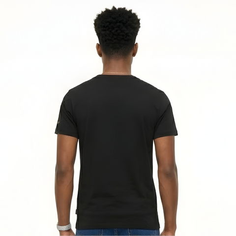 Playera Boy London Negra Águila Dorada Foil Original