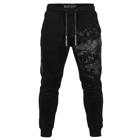 Pants Boy London Negro Running Unisex Bolsillo Oculto