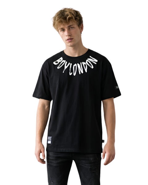 Playera Boy London Hombre Negra Punk Statement