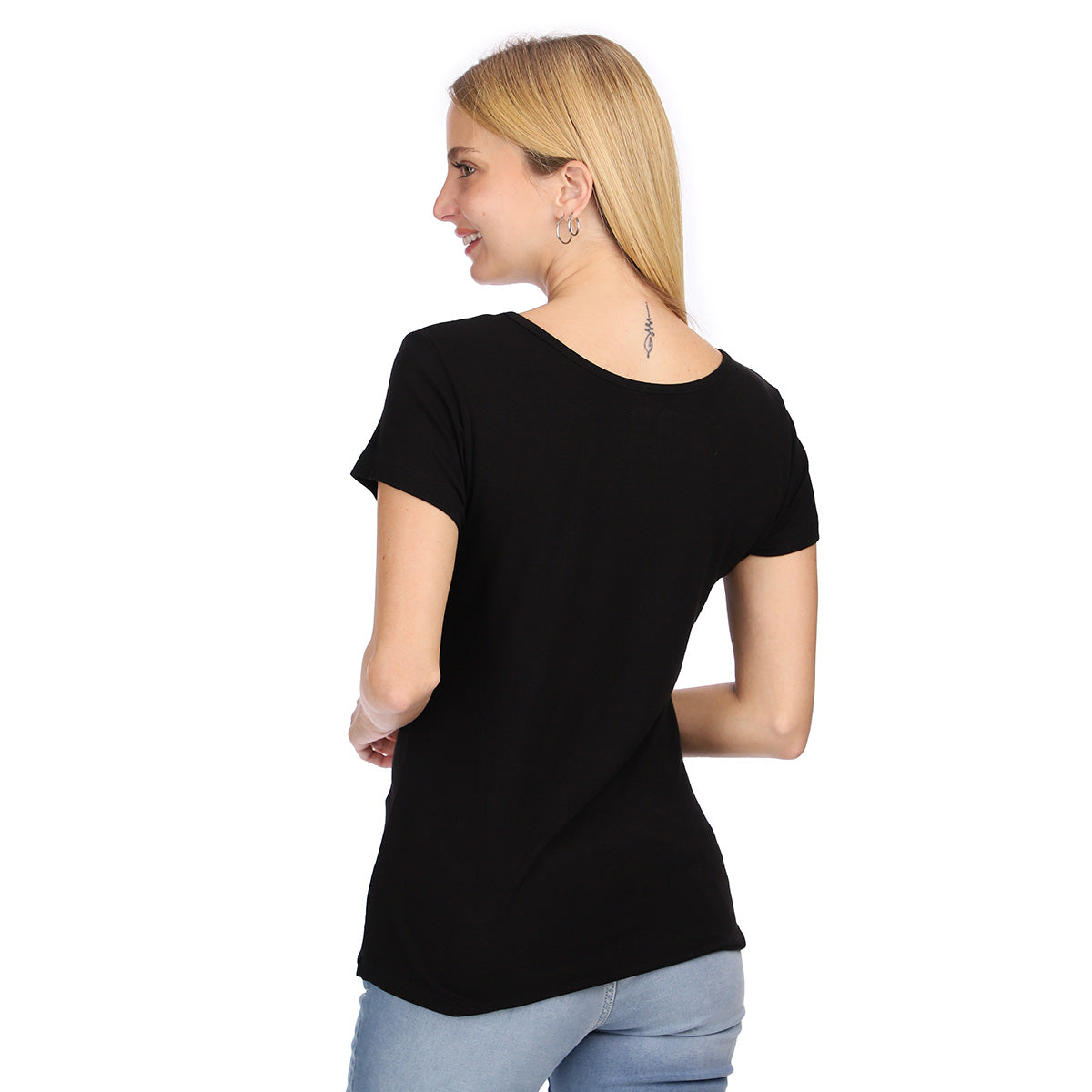 Playera Negra Para Mujer Transpirable Ligera Boy London