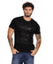 Playera Negra De Manga Corta Letras Texturizadas Boy London Negro Chica Liso