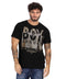Playera Negra De Manga Corta Hombre Estampado Oro Boy London