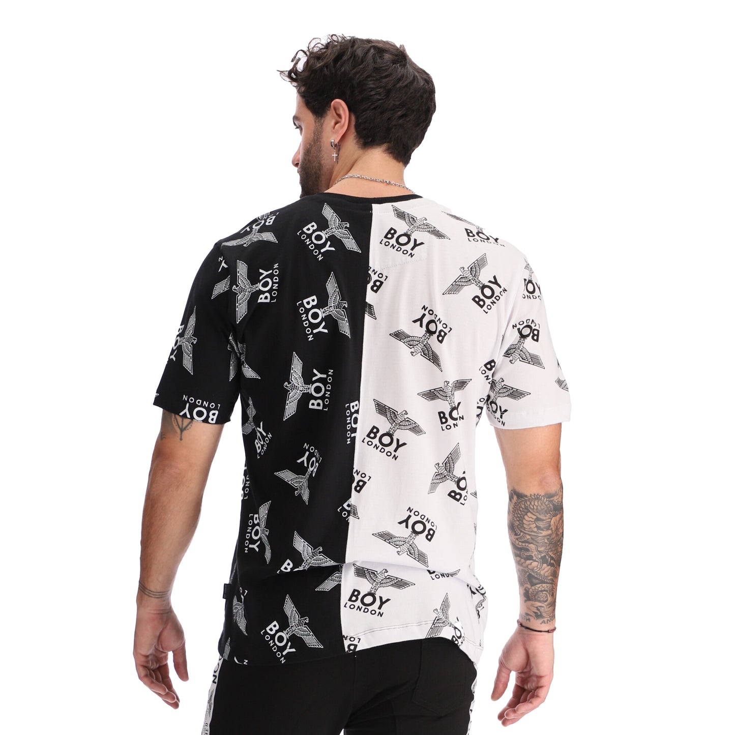 Playera De Algodon De Hombre Estampado Clasico Boy London