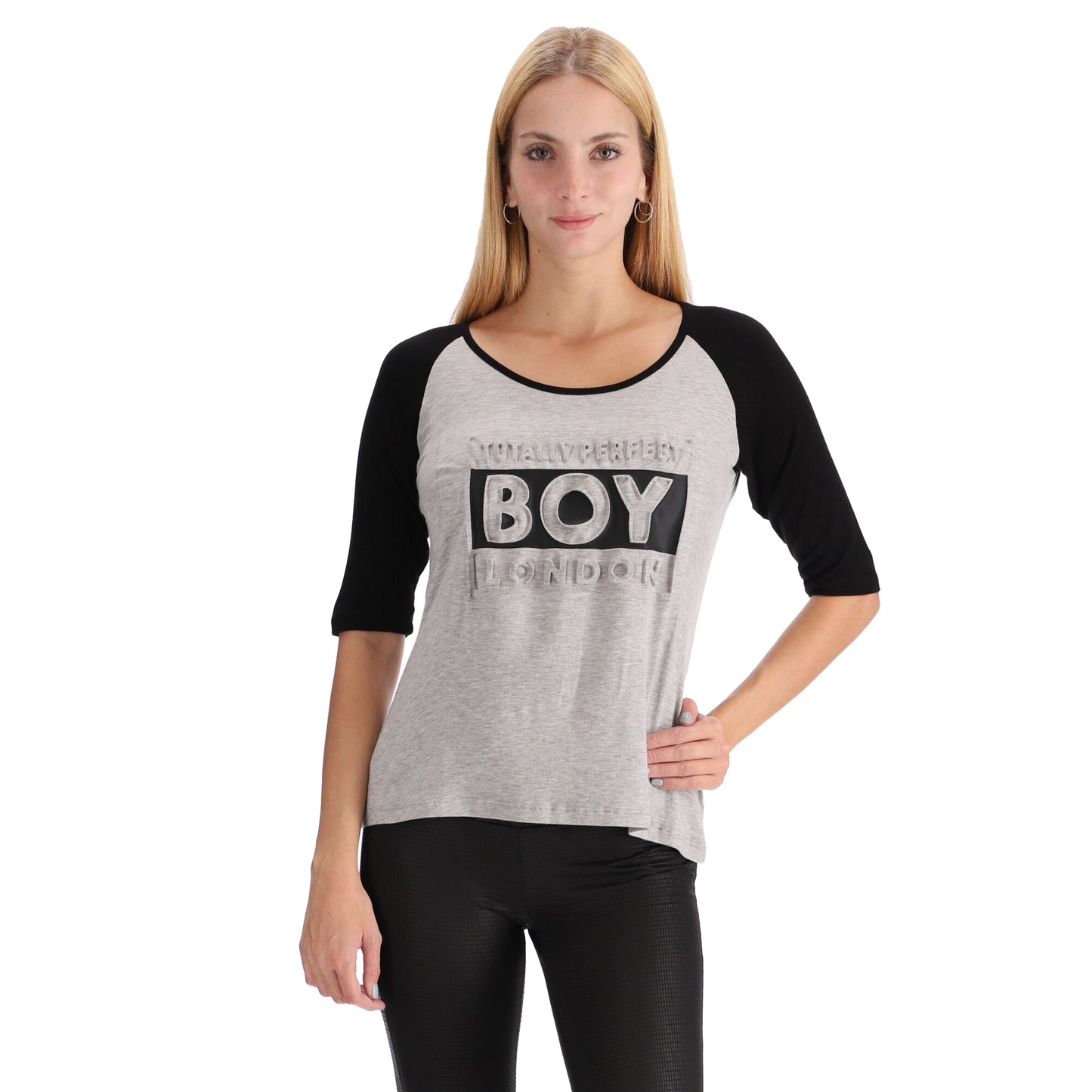 Blusa De Mujer Gris Con Mangas Totally Perfect Boy London