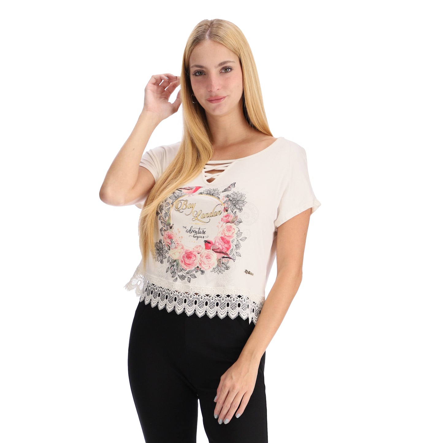 Blusa De Mujer Mandalas Mariposas Flores Encaje Boy London