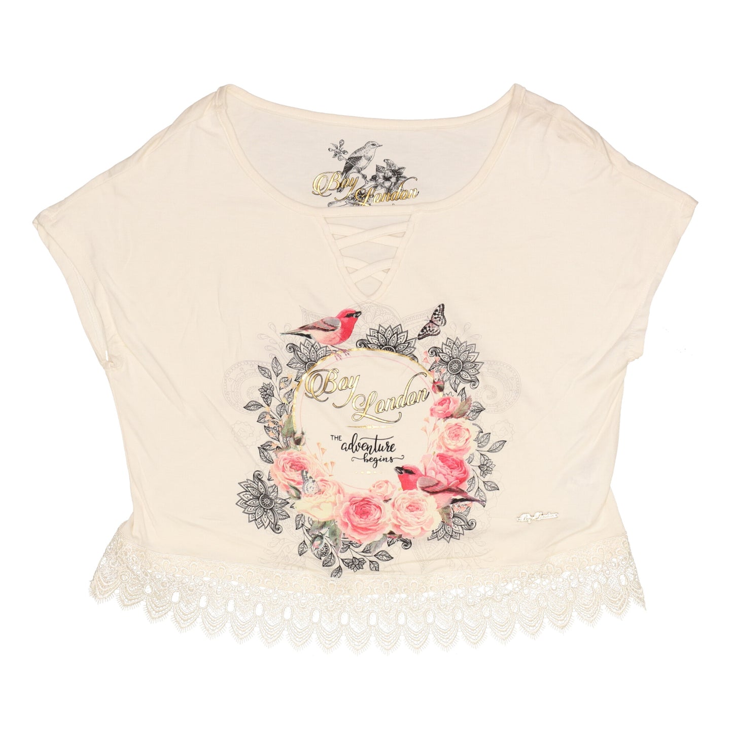 Blusa De Mujer Mandalas Mariposas Flores Encaje Boy London