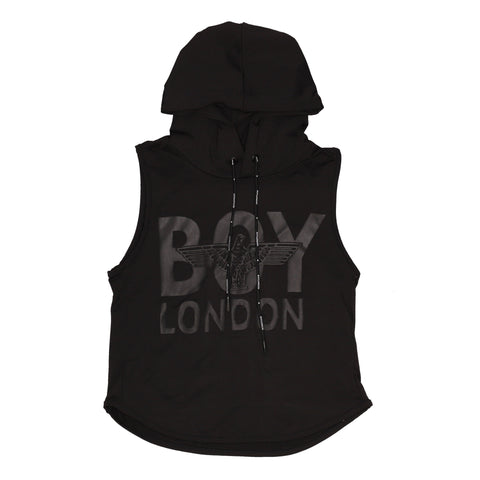 Chaleco Boy London Mujer Negro Gorro Estampado Tonal
