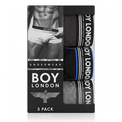 Pack 3 Bóxers Boy London Hombre Algodón Varios Colores