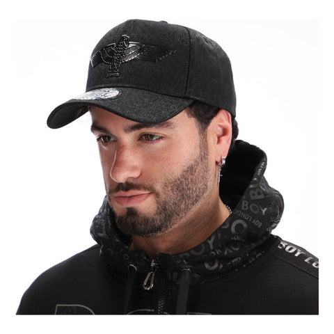 Gorra Ajustable Aguila Y Bordado Letras Negras Boy London Negro Único Liso