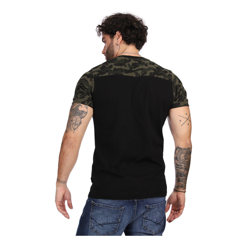 Playera Militar Hombre Estampado Limited Edition Boy London