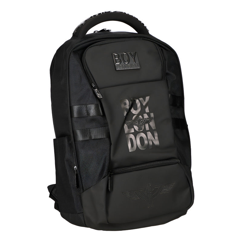 Backpack Mochila Laptop Pc iPad 15 Escolar Boy London Color Negro Diseño De La Tela Liso