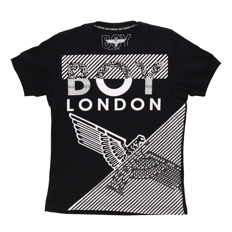 Playera Manga Corta Estampado Hd Texturizado Boy London