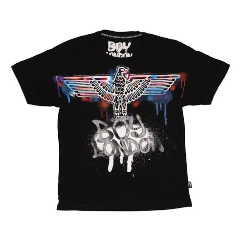 Playera Manga Corta Hombre Grafiti Tinta Azul Boy London