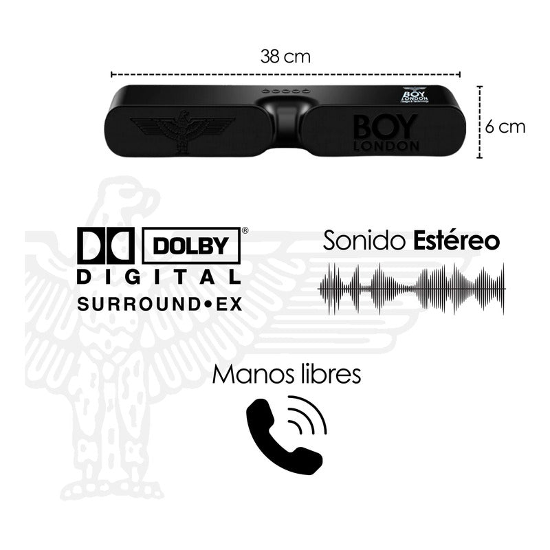 Bocina De Bluetooth Doble Portátil Usb Dolby Mp3 Boy London