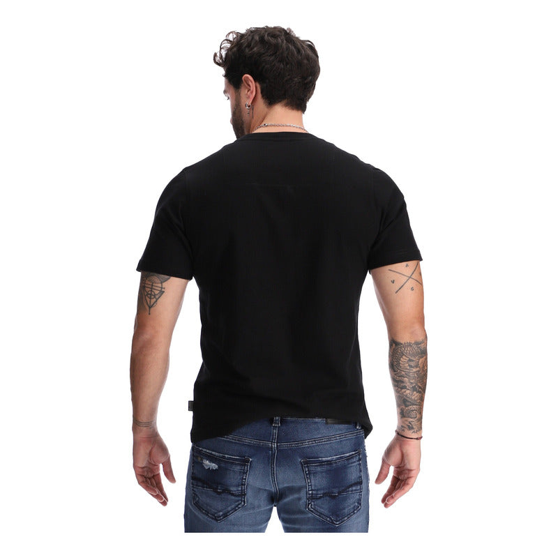 Playera Estampada Manga Corta De Algodon Hombre Boy London