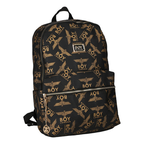 Mochila Para Mujer Dama Laptop De 13  Backpack Boy London Negro Liso