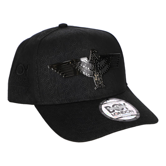 Gorra Ajustable Aguila Y Bordado Letras Negras Boy London Color Negro Talla Único