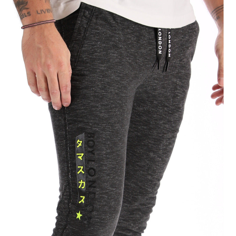 Pants Cómodo Gris Hombre Con Bolsillos Sport Boy London