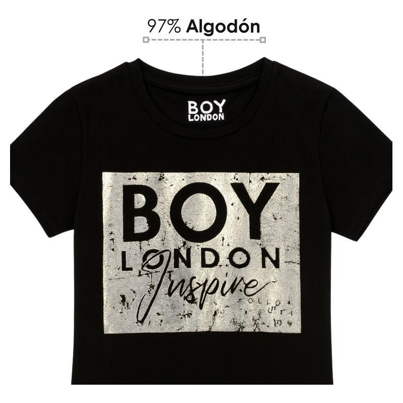 Playera Casual De Mujer Ligera Inspire Boy London Original