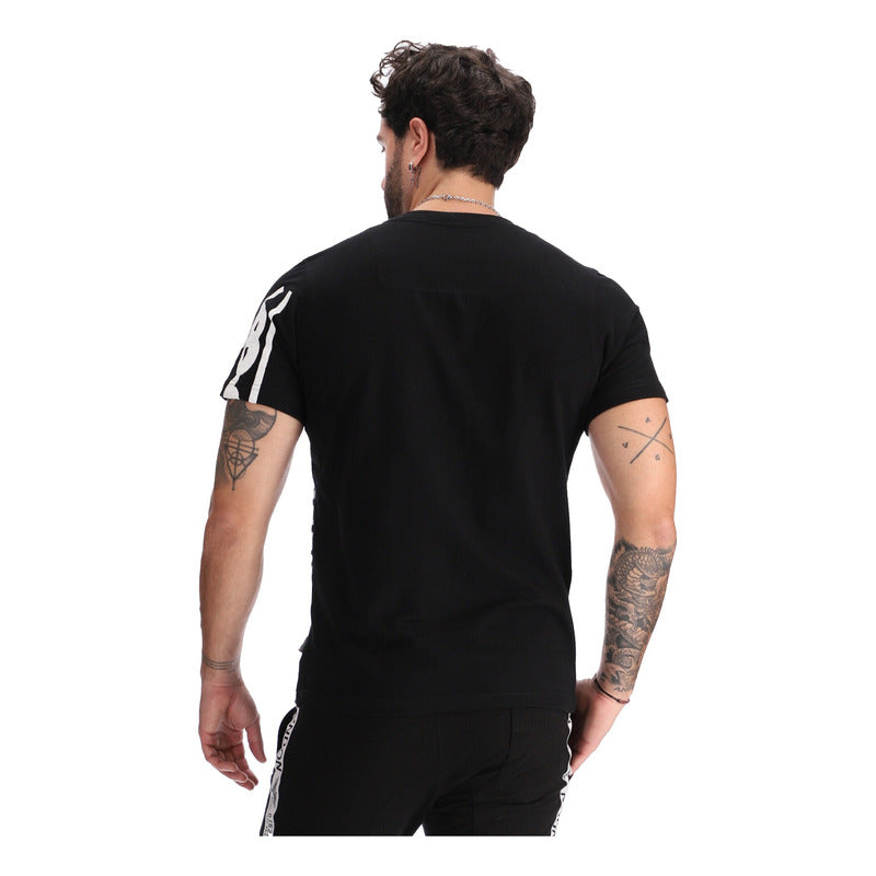 Playera Manga Corta Hombre Texturizada Hd Boy London 1976