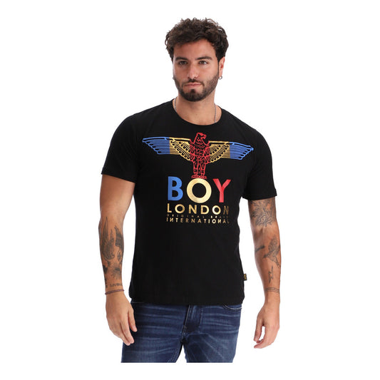 Playera Manga Corta Foil Dorado Aguila Azul Rojo Boy London