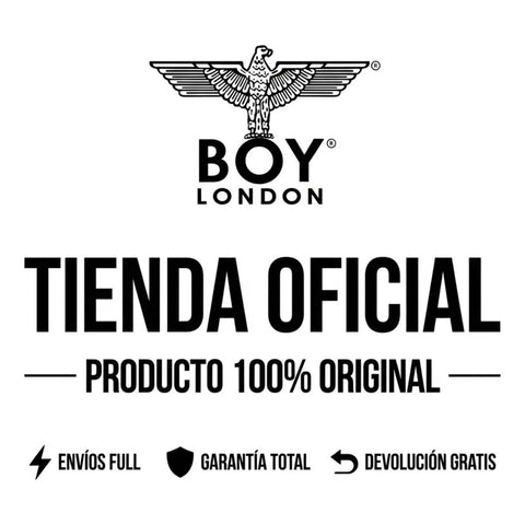 Playera Crop Top Boy London Negra Manga Larga Mujer Negro