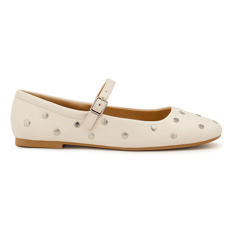 Ballerinas Flats Blancos De Mujer Cómodos Boy London Shoes