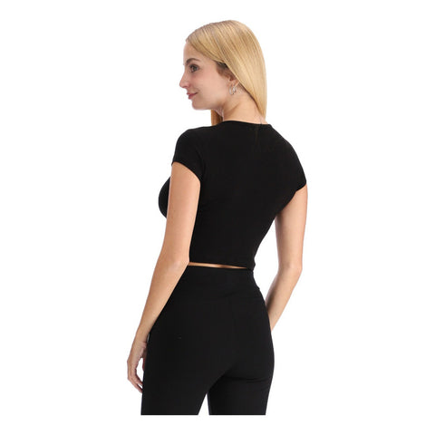 Blusa Crop Top Ombliguera Dama Letras Rose Gold Boy London