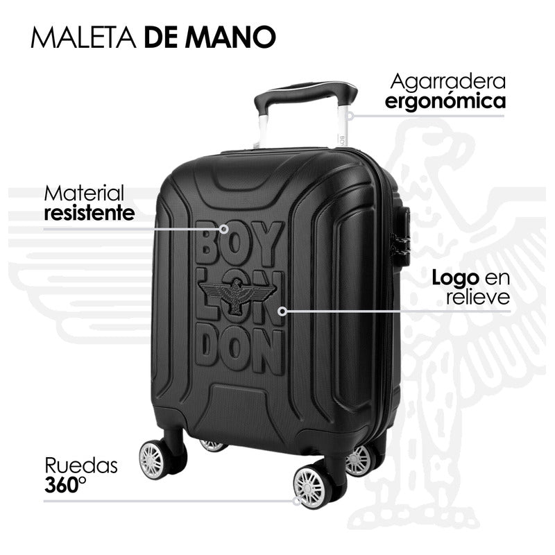 Maleta De Mano Carry On De Cabina Llantas 360° Boy London
