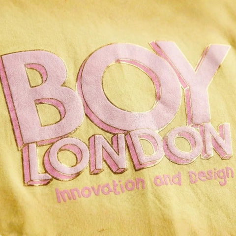 Playera Boy London De Dama Amarillo Pastel Original Amarillo