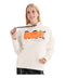 Sudadera Mujer Letras Texturizadas Hd Naranja Boy London