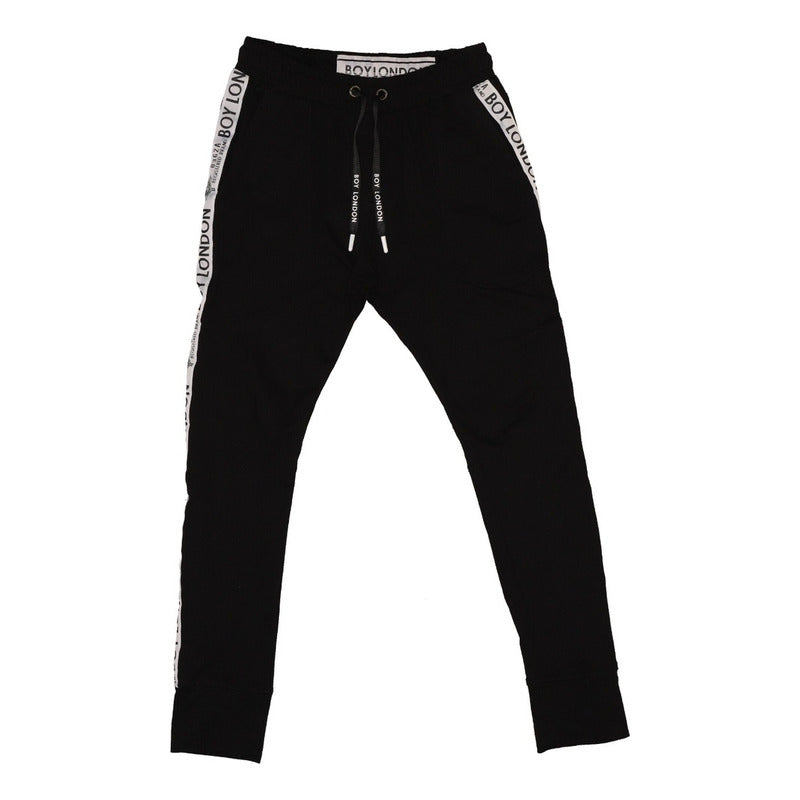 Pants Negro Para Hombre Jogger Elastico Deportivo Boy London