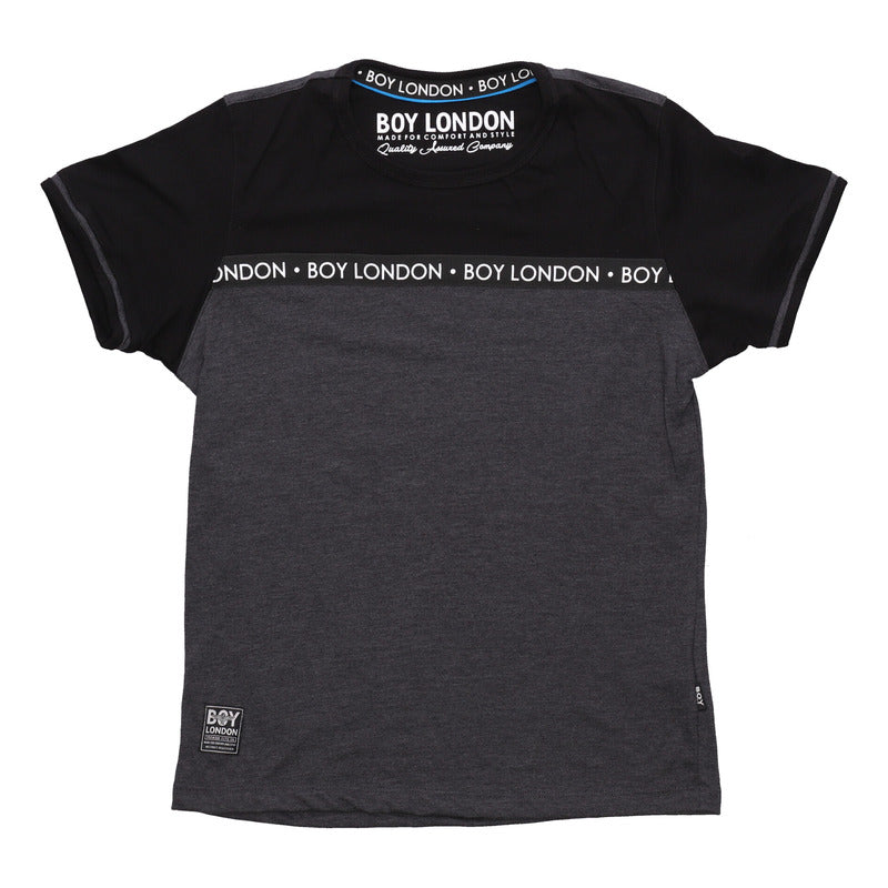 Playera Hombre Gris Estampado Original Brand Boy London