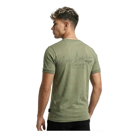 Playera Verde Claro Hombre Cuello Redondo Boy London Verde Claro Chica