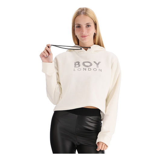 Sudadera Crop Top Mujer Ombliguera Con Pedreria Boy London