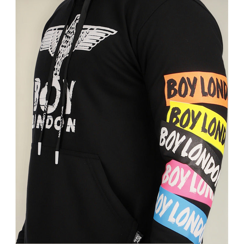Sudadera Negra Para Hombre Boy London Original