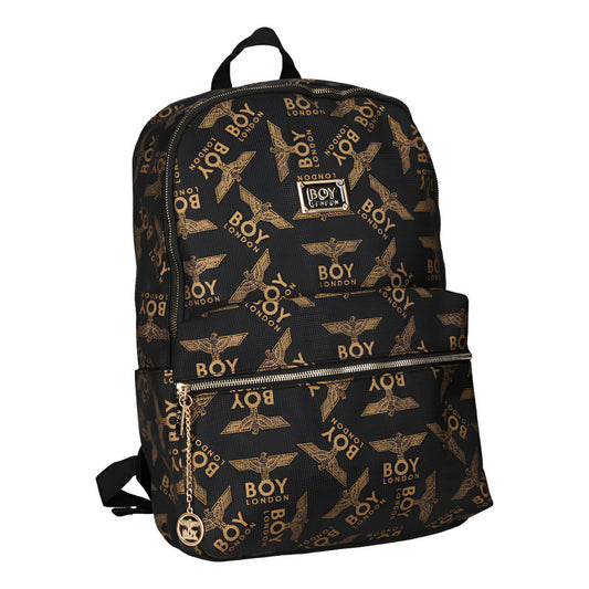 Mochila Para Mujer Dama Laptop De 13 Backpack Boy London Color Negro Diseño De La Tela Liso