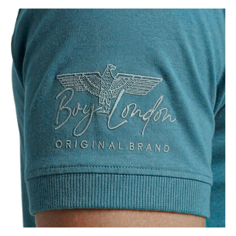 Playera Turquesa Hombre Azul Cuello Redondo Boy London Azul