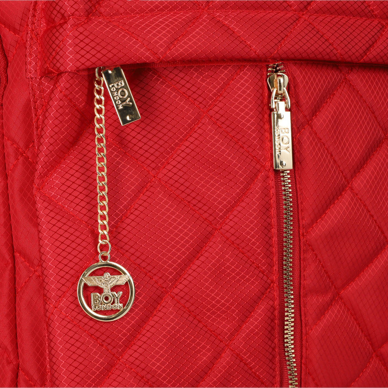 Mochila Casual Mujer Moda Urbana Boy London Color Rojo