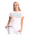 Playera Blanca Mujer Algodon Manga Corta Pedreria Boy London