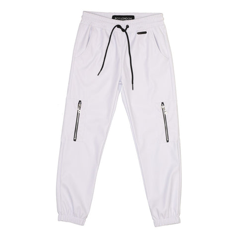 Pantalón Jogger Vinipiel Blanco Mujer Juvenil Boy London