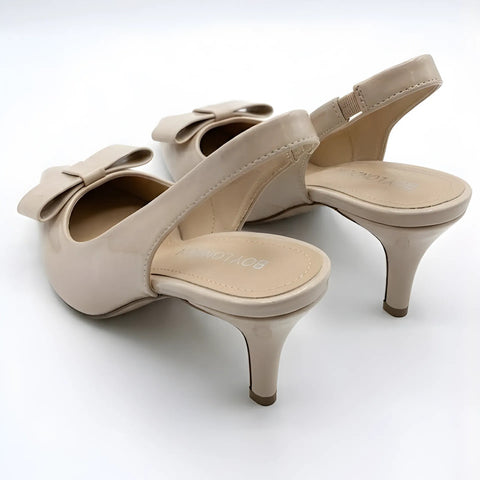 Sandalias Nude Tacones De Dama Elegantes Boy London Shoes Beige
