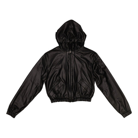 Sudadera Vinipiel Boy London Mujer Negra Gorro