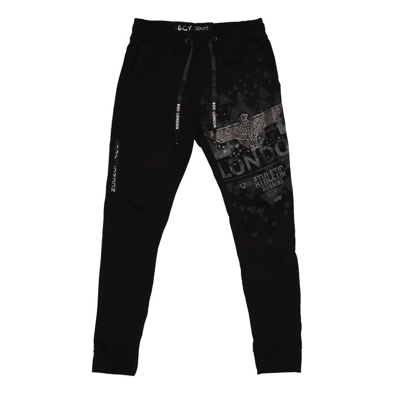Pants Negro Running Teens Unisex Bolsillo Oculto Boy London