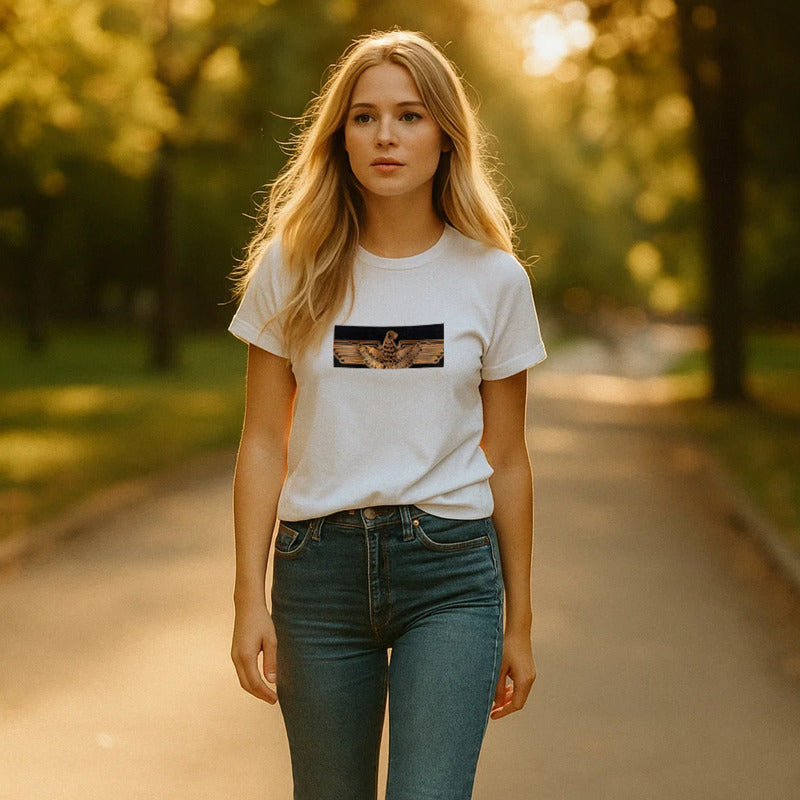 Playera Blanca Básica De Dama Glitter Boy London Original