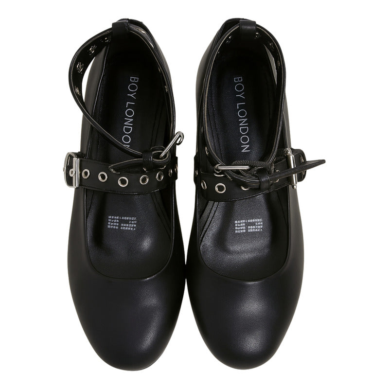 Zapato De Dama Mary Jane Con Doble Hebilla Boy London Shoes
