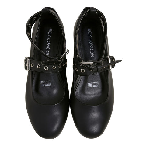 Zapato De Dama Mary Jane Con Doble Hebilla Boy London Shoes