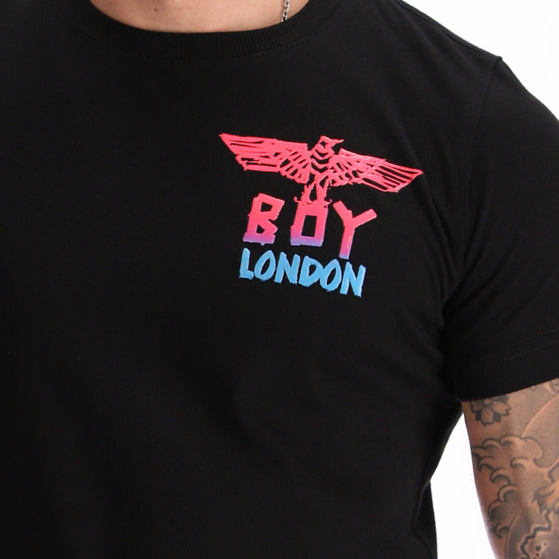 Playera Manga Corta Hombre Degradado Rosa Y Azul Boy London