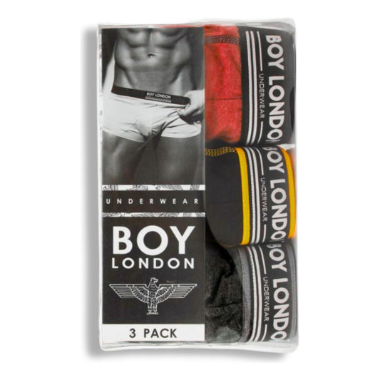 Boxer Corto De Algodón Suave Y Transpirable 3 Pz Boy London